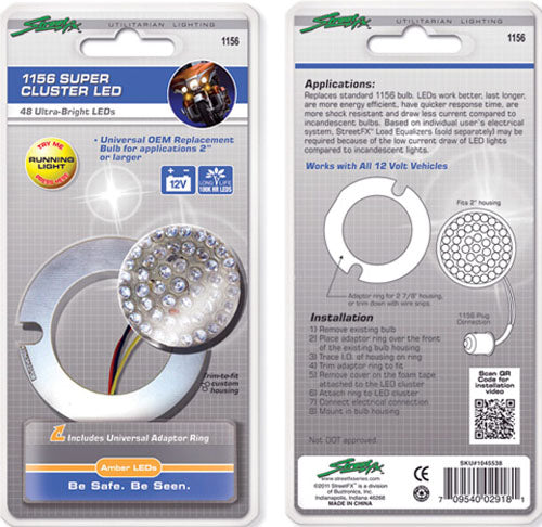 Street FX 1156 48 LED Amber Supercluster - Bright and Durable Automotive Lighting