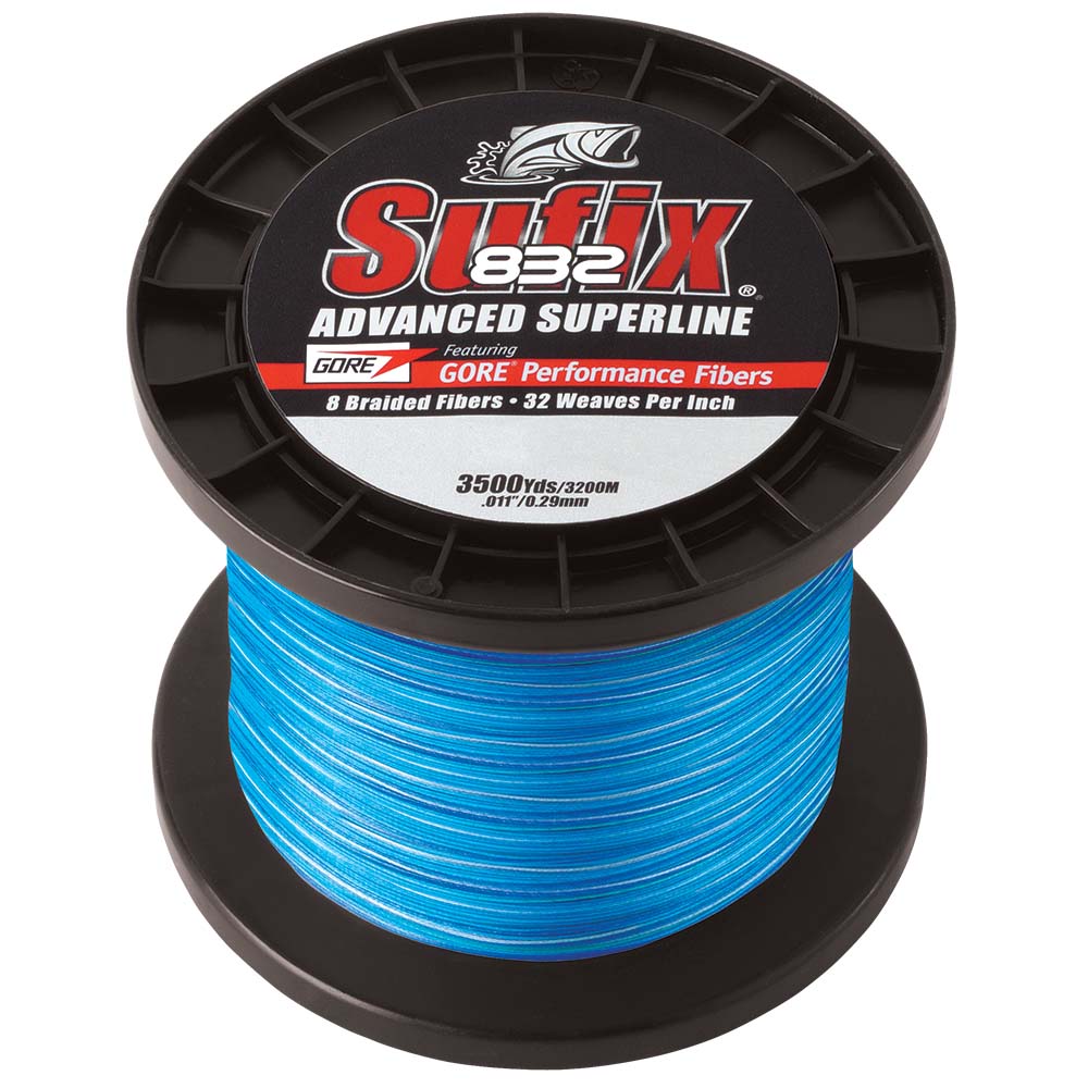 Sufix 832 Advanced Superline Braid - 15lb Coastal Camo - 3500 Yards