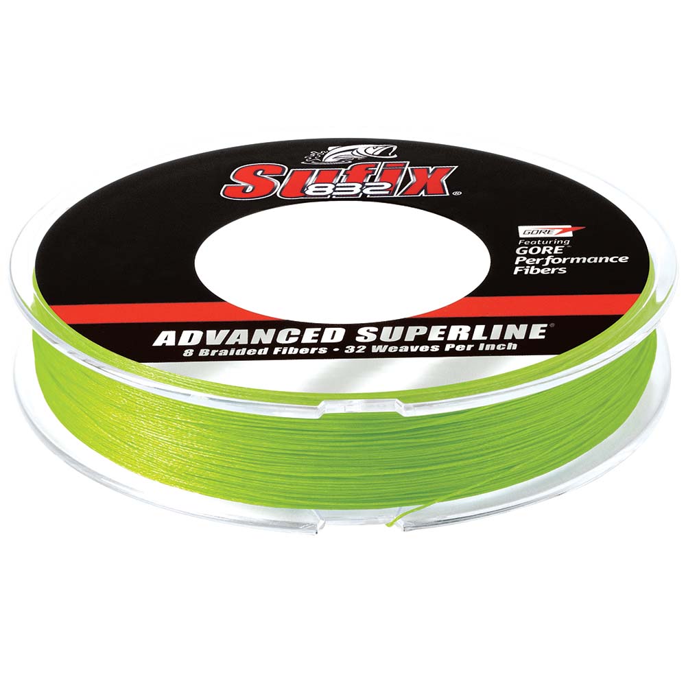 Sufix 832 Advanced Superline Braid - 30lb Test, Neon Lime - 150 Yards