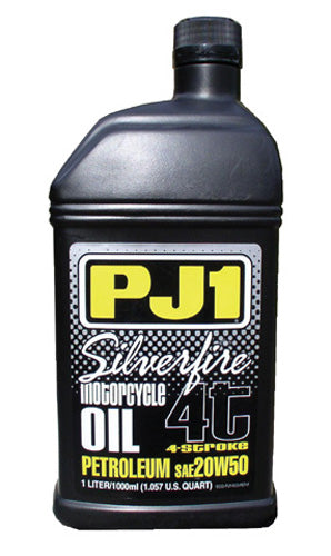PJ1 SilverFire 20W50 Premium Petroleum Motor Oil 1 Liter - Motorcycle & Small Engine Oil