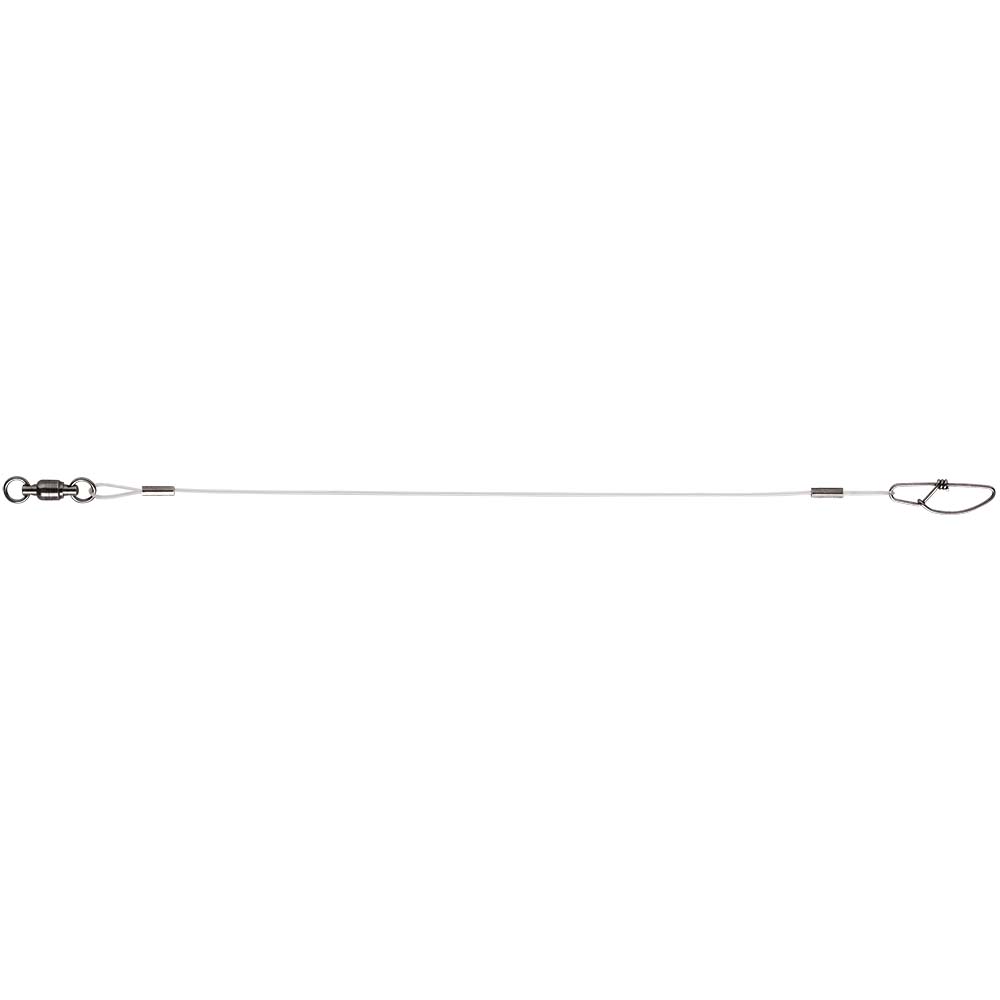 VMC Fluorocarbon Leader 150lb - 18 Inches with Touch-Lok Snap and Ball Bearing Swivels