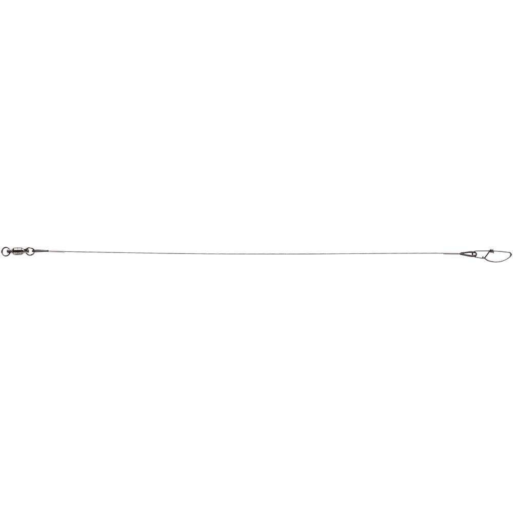 VMC Titanium Leader 7-Strand 15lb – 12-Inch Braided Titanium Fishing Leader with Touch-Lok Snap