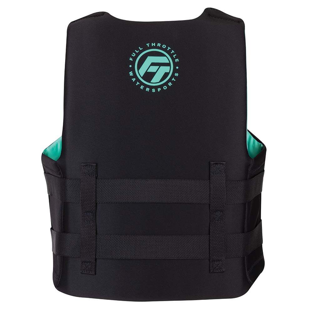 Full Throttle Adult Rapid-Dry Life Jacket S/M Aqua and Black