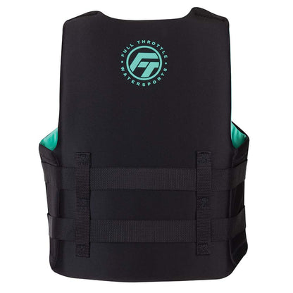 Full Throttle Adult Rapid-Dry Life Jacket S/M Aqua and Black