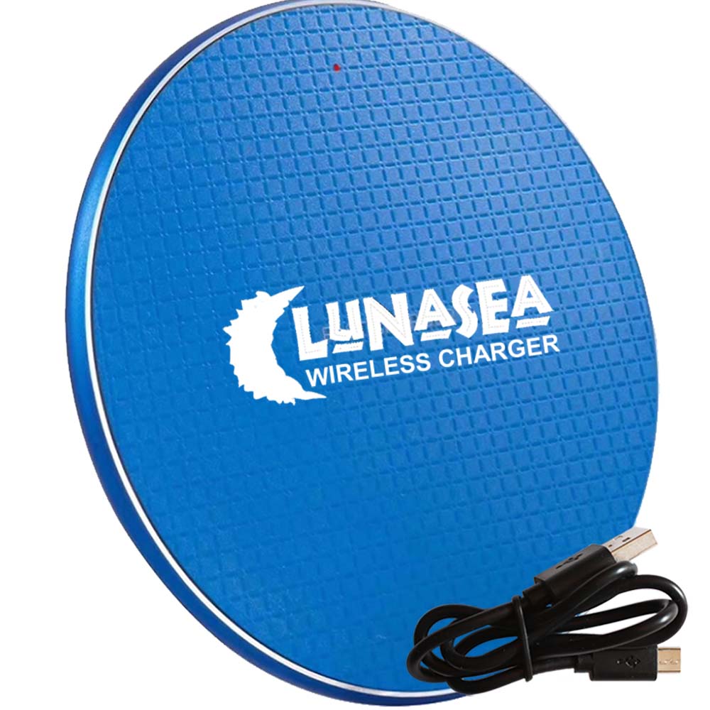 Lunasea Lighting LunaSafe 10W Qi Wireless Charger Pad with USB Power – Slim Design
