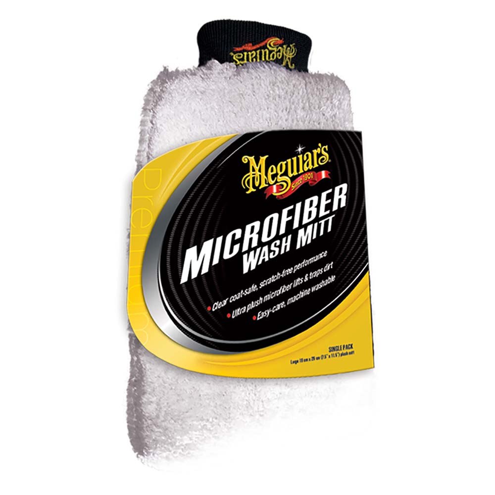 Meguiar's Microfiber Wash Mitt X3002 for Scratch-Free Car Washing
