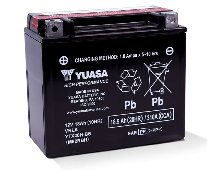 YUASA YTX20H-BS H-Performance Motorcycle Battery
