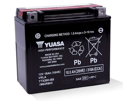 YUASA YTX20H-BS H-Performance Motorcycle Battery