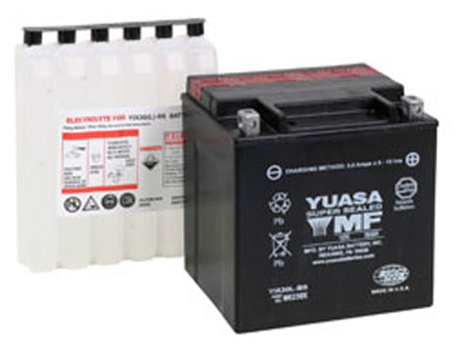 YUASA YUAM6230X YIX30L-BS H-Performance Maintenance-Free Motorcycle Battery