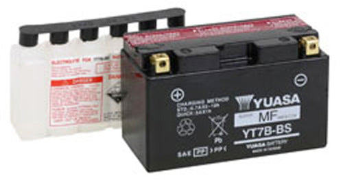Yuasa YUAM62T7B YT7B-BS Maintenance Free 12 Volt Battery for Motorcycles and Powersports Vehicles