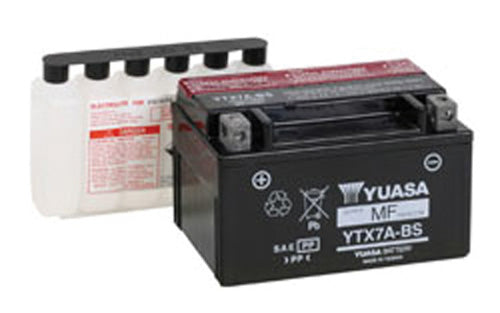 YUASA YTX7A-BS Maintenance-Free 12V Motorcycle Battery