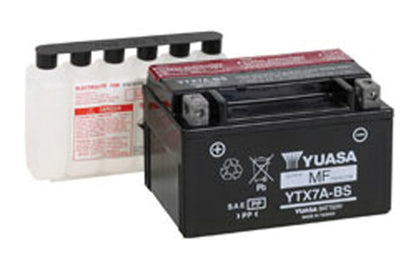 YUASA YTX7A-BS Maintenance-Free 12V Motorcycle Battery