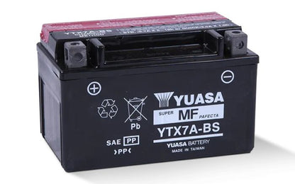 YUASA YTX7A-BS Maintenance-Free 12V Motorcycle Battery