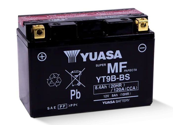 YUASA YT9B-BS Maintenance-Free 12 Volt Battery for Reliable Power