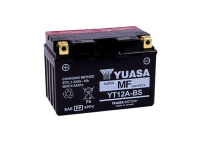 YUASA YT12A-BS Maintenance Free 12-Volt Battery for Automotive and Powersport Applications