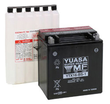 YUASA YTX16-BS-1 Maintenance Free 12 Volt Battery - Reliable Power for Your Vehicle