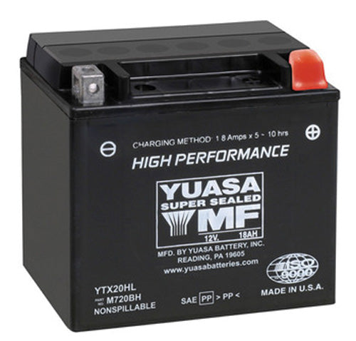 YUASA YTX20HL Factory Activated Maintenance-Free 12V Battery