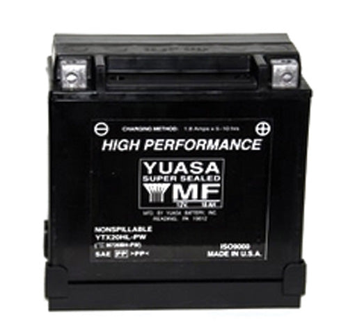 YUASA YTX20HL-PW Factory Activated Maintenance-Free 12 Volt Motorcycle Battery