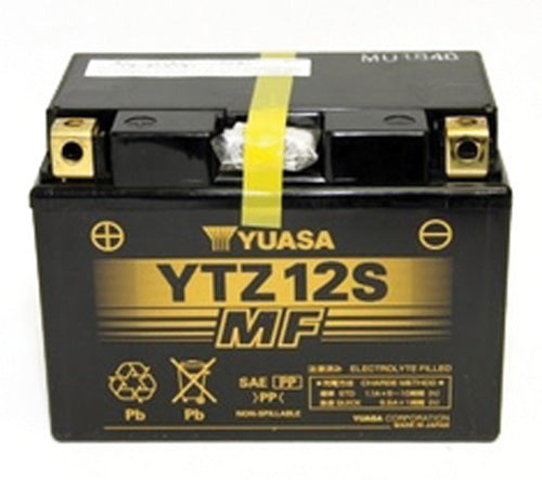 YUASA YTZ12S Factory Activated Maintenance-Free 12 Volt Battery