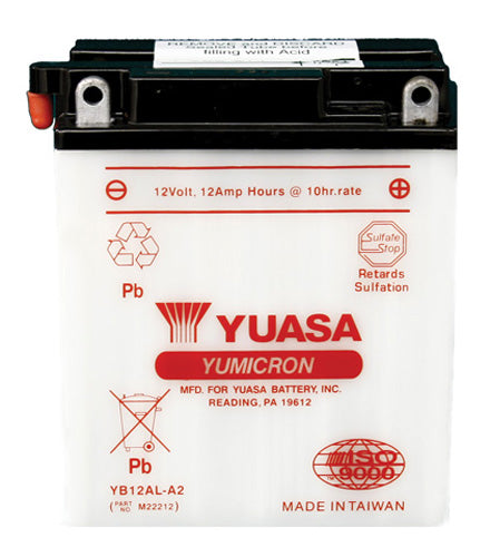 YUASA YUAM22212 YB12AL-A2 YUMICRON 12 Volt Battery for Reliable Power