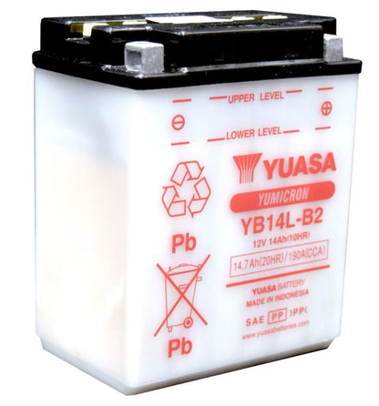 YUASA YUAM2214BIND YB14L-B2 YUMICRON 12V Battery for Reliable Power Performance