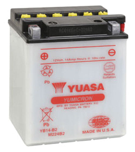 YUASA YUAM224B2IND YB14-B2 YUMICRON 12 Volt Battery for Reliable Power