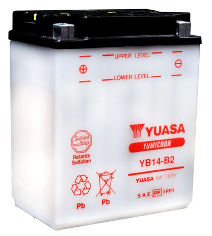 YUASA YUAM224B2IND YB14-B2 YUMICRON 12 Volt Battery for Reliable Power