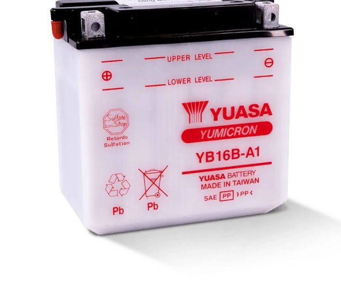 YUASA YB16B-A1 YUMICRON 12 Volt Battery - Reliable Power for Your Vehicle