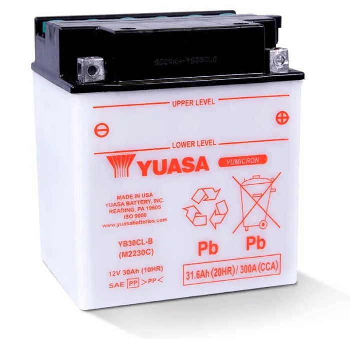 YUASA YUAM2230CTWN YB30CL-B YUMICRON 12-Volt Battery for Motorcycle and Powersports