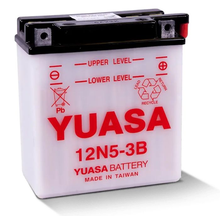 YUASA 12N5-3B Conventional 12-Volt Battery - Reliable Power for Your Equipment