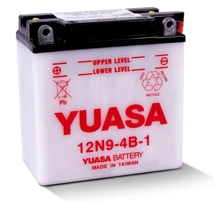 YUASA 12N9-4B-1 Conventional 12V Battery - Reliable Power for Your Vehicle