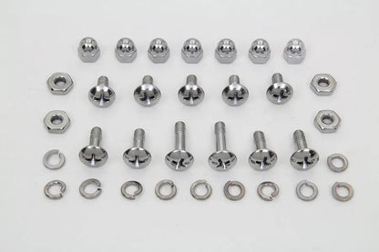 Colony Windshield Mounting Screw Set Chrome for Harley Davidson FL (1949-1958) by Colony