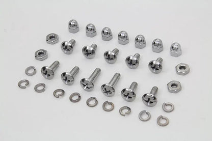 Colony Windshield Mounting Screw Set Chrome for Harley Davidson FL (1949-1958) by Colony