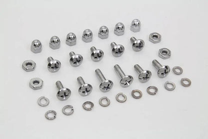 Colony Windshield Mounting Screw Set Chrome for Harley Davidson FL (1949-1958) by Colony