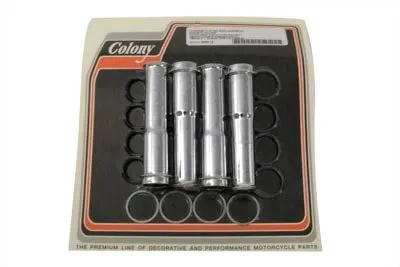 Colony Lower Pushrod Cover Set Chrome for Harley Davidson - Part 89-365 by Colony