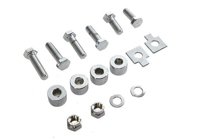 Colony Chrome Oil Tank Bracket Mount Kit for Harley Davidson FL (1958-1964) by Colony