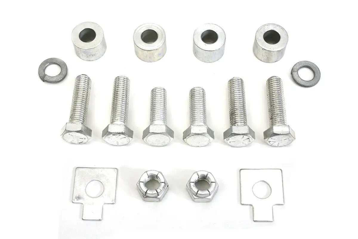 Colony Cadmium Oil Tank Bracket Mount Kit for Harley Davidson FL Models by Colony