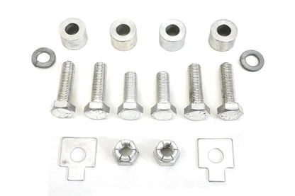 Colony Cadmium Oil Tank Bracket Mount Kit for Harley Davidson FL Models by Colony