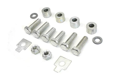 Colony Cadmium Oil Tank Bracket Mount Kit for Harley Davidson FL Models by Colony