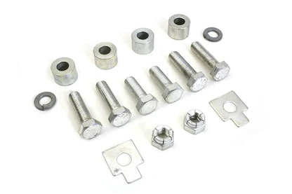 Colony Cadmium Oil Tank Bracket Mount Kit for Harley Davidson FL Models by Colony