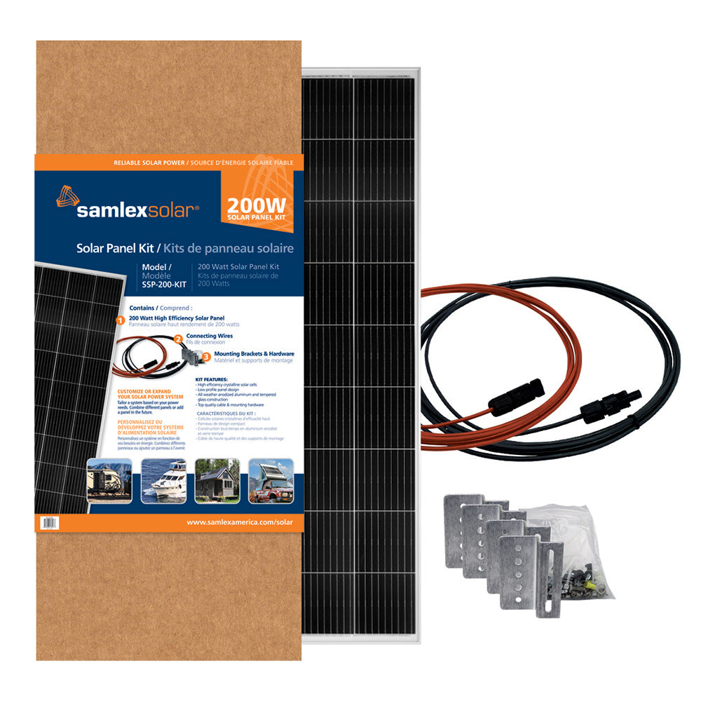 Samlex America SSP-200-KIT 200W Solar Panel Kit for Off-Grid and Mobile Power Applications
