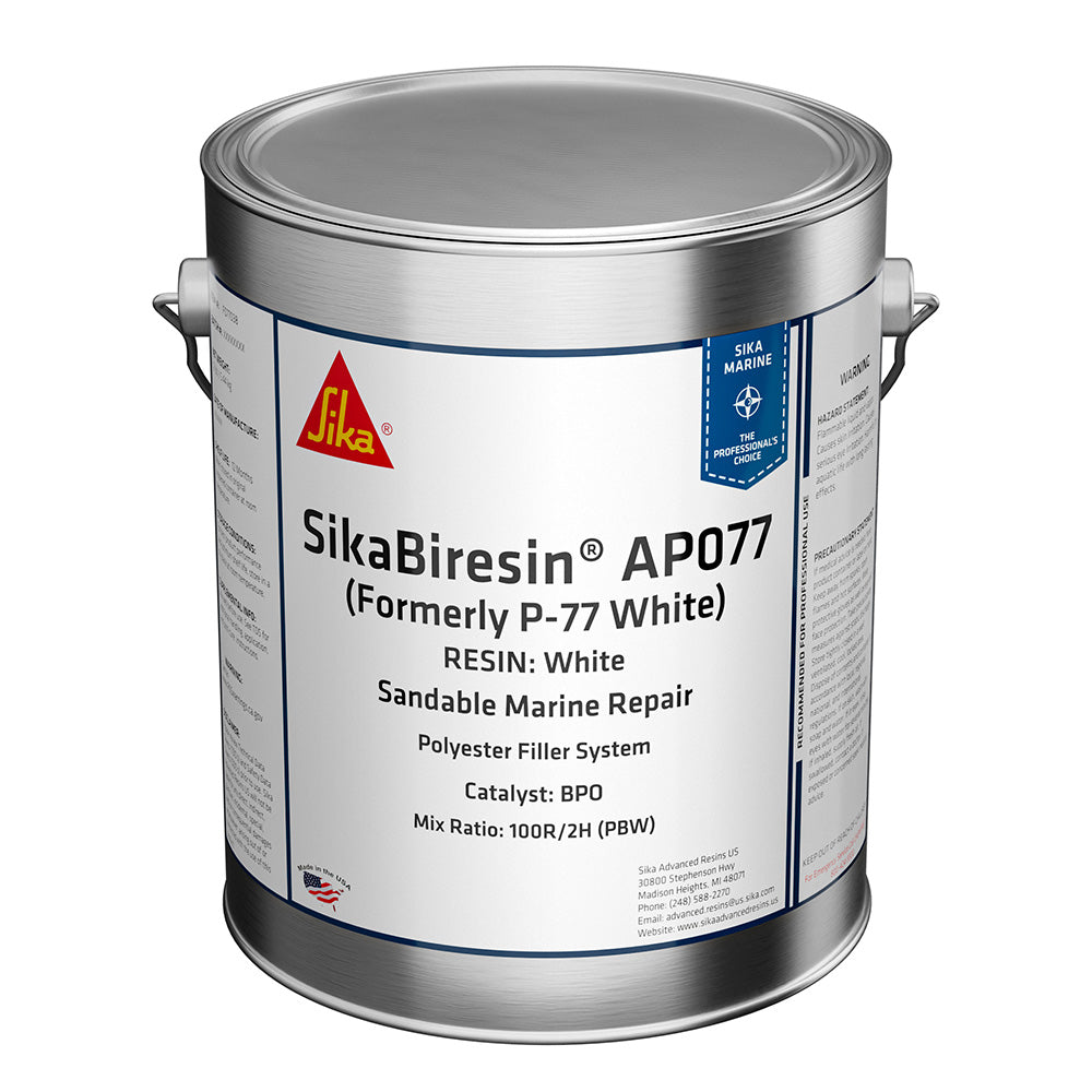 Sika Biresin AP077 Polyester Fairing Compound Quart - Fast Cure, High Adhesion for Marine & Fiberglass Repairs