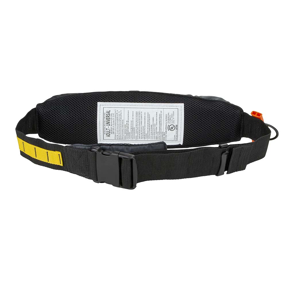 Mustang Survival Fluid 2.0 Inflatable Belt Pack - Black/Grey for SUP Touring and Water Safety