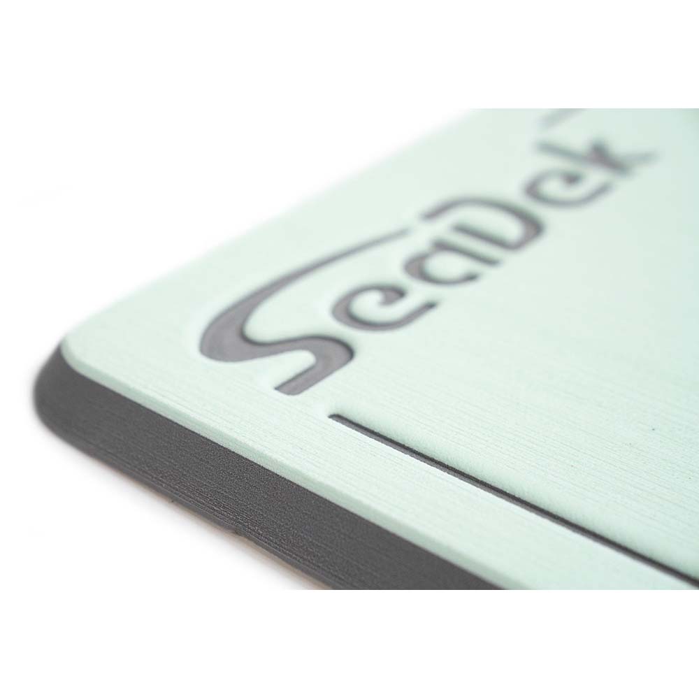 SeaDek Large Helm Pad - Seafoam Green and Storm Grey for Comfortable Boat Helm