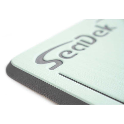 SeaDek Large Helm Pad - Seafoam Green and Storm Grey for Comfortable Boat Helm