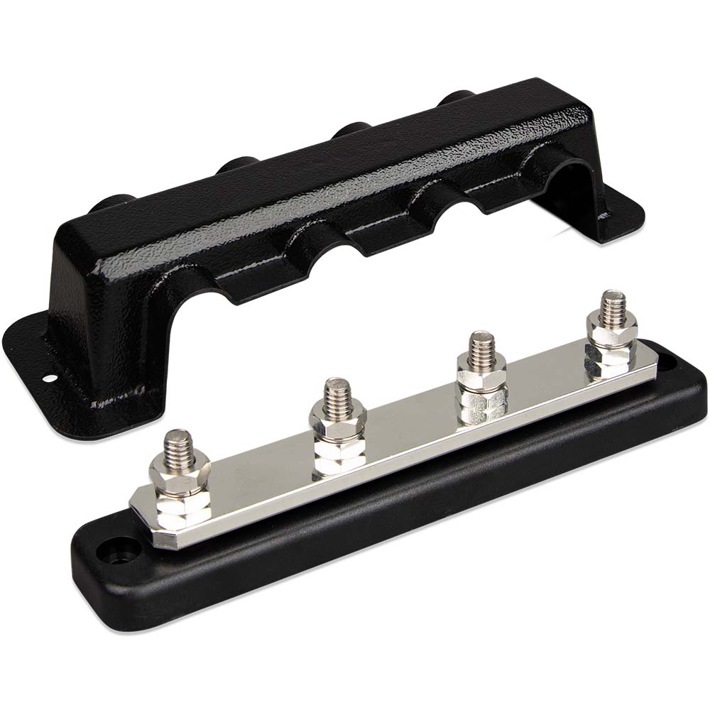 Victron Energy VBB125040010 250A 4-Pole Busbar with Cover and 5/16" Terminals