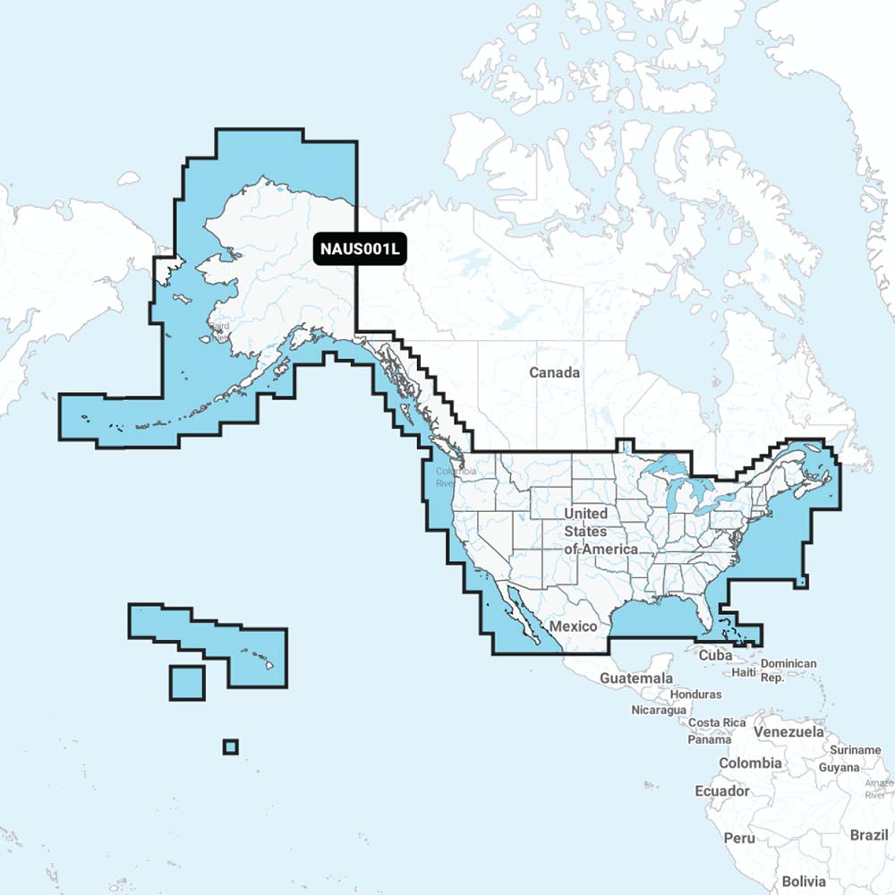 Navionics NAUS001L U.S. & Coastal Canada Marine Mapping Card with Navionics+
