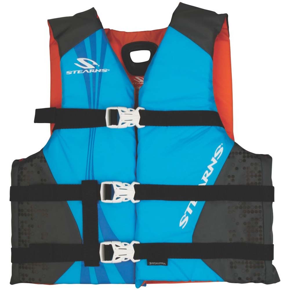 Stearns Antimicrobial Nylon Youth Life Jacket for 30-50 lbs - Blue