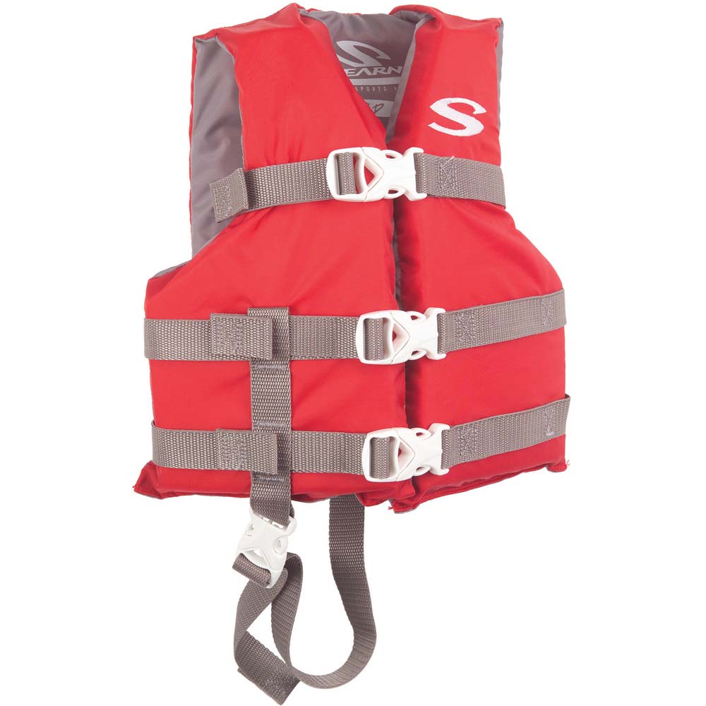 Stearns Classic Series Child Vest Life Jacket for 30-50 lbs - Red
