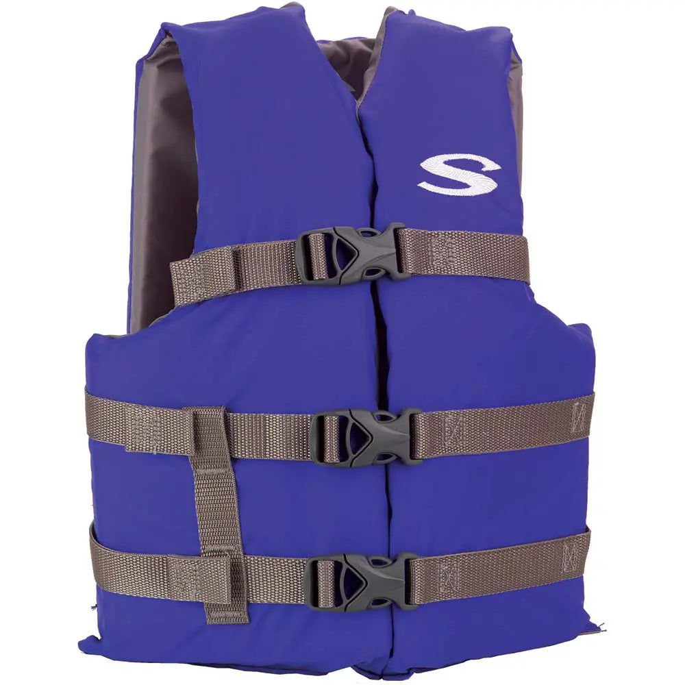 Stearns Youth Classic Life Jacket for Kids 50-90 lbs - Blue/Grey